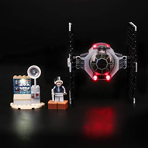 BRIKSMAX Kit de Iluminación Led para Lego Star Wars TM Ataque del Caza Tie-Compatible con Ladrillos de Construcción Lego Modelo 75237, Juego de Legos no Incluido