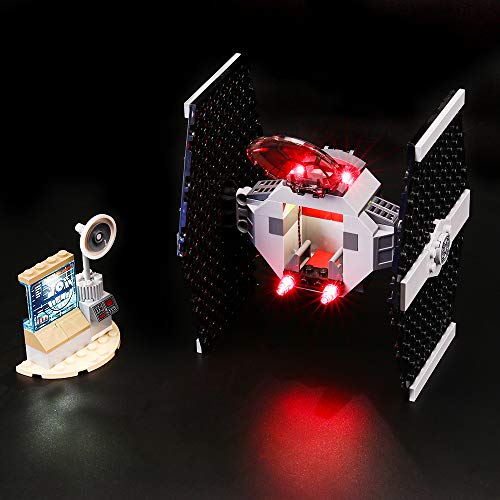 BRIKSMAX Kit de Iluminación Led para Lego Star Wars TM Ataque del Caza Tie-Compatible con Ladrillos de Construcción Lego Modelo 75237, Juego de Legos no Incluido