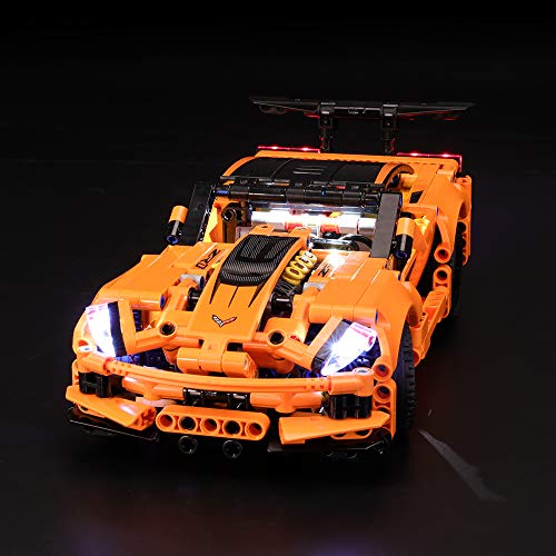 BRIKSMAX Kit de Iluminación Led para Lego Technic Chevrolet Corvette ZR1, Compatible con Ladrillos de Construcción Lego Modelo 42093, Juego de Legos no Incluido