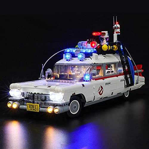 BRIKSMAX Kit de iluminación LED paraIdeasCazafantasmas™ ECTO-1 - Compatible con Lego 10274 Building Blocks Model- No incluir el Conjunto de Lego