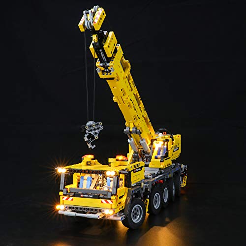 BRIKSMAX Kit de iluminación LED paraTechnicGrúa móvil MK II - Compatible con Lego 42009 Building Blocks Model- No incluir el Conjunto de Lego