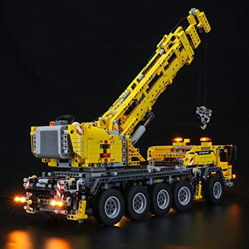 BRIKSMAX Kit de iluminación LED paraTechnicGrúa móvil MK II - Compatible con Lego 42009 Building Blocks Model- No incluir el Conjunto de Lego