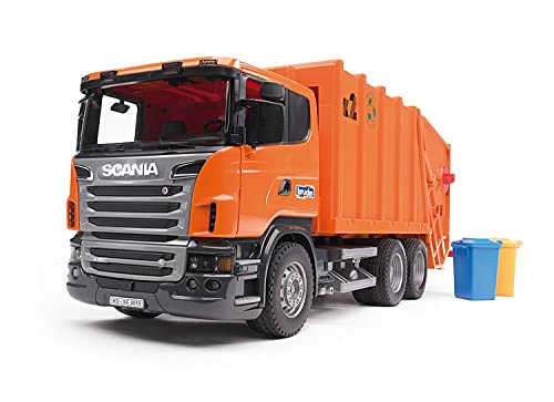 Bruder 3560 - Camión de la basura Scania, color naranja , color/modelo surtido