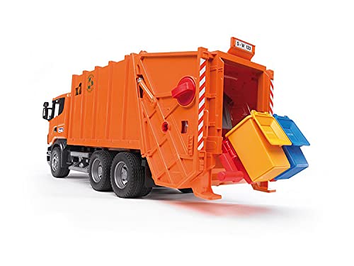 Bruder 3560 - Camión de la basura Scania, color naranja , color/modelo surtido