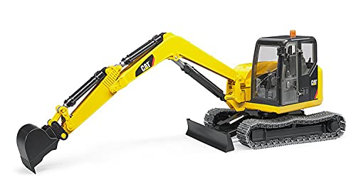 Bruder Cat - Excavadora con Gran Brazo Cuchara, Color Negro y Amarillo 2456