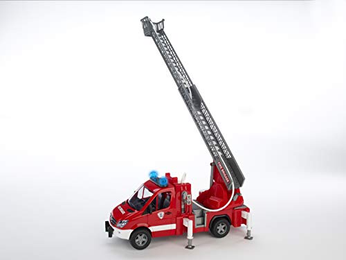 Bruder Mercedes Benz - Camión de bomberos con luces, multicolor (Bruder 02532)