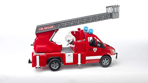 Bruder Mercedes Benz - Camión de bomberos con luces, multicolor (Bruder 02532)