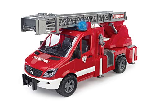 Bruder Mercedes Benz - Camión de bomberos con luces, multicolor (Bruder 02532)