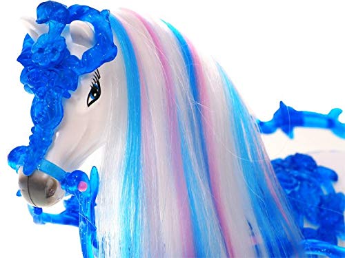 BSD Muñeca Princesa - Muñeca Cenicienta con Carruaje u Caballo - Azul