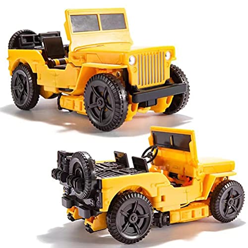 BSTCAR Transformers Figuras de Acción Juego Figura de Acción Transformers Bumblebee Figura Vehículo Robot Deformado Juguetes Regalo para Niños Niños