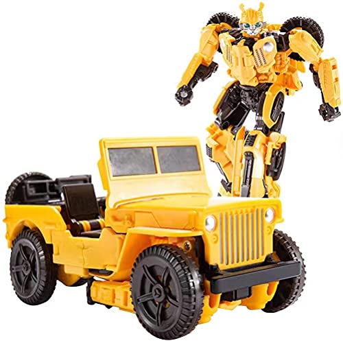 BSTCAR Transformers Figuras de Acción Juego Figura de Acción Transformers Bumblebee Figura Vehículo Robot Deformado Juguetes Regalo para Niños Niños