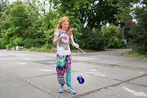 BuitenSpeel B.V.-Coordination Juego Compacto Outdoor: Diabolo, Color Azul, 43 cm x 11 cm x 18 cm (BS Toys_GA305)