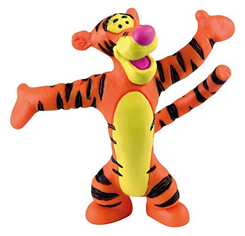 Bullyland 12345 - Figura de Juego, Walt Disney Winnie The Pooh, Tigger, Aprox. 6,5 cm de Altura, Figura Pintada a Mano, sin PVC, para Que los niños jueguen con la fantasía