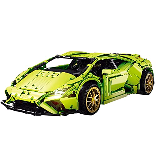 Bulokeliner Juego de construcción para coche deportivo Lamborghini Huracàn Evo RWD, 2285 piezas, con mando a distancia y motor, bloques de sujeción, compatible con Lego Technic