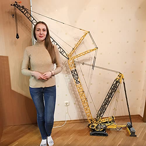 Bulokeliner Technik Liebherr LR 11000 - Grúas de construcción MOC-39663 con control remoto de grúas orugas con 10 motores, 3846 piezas de grúas RC compatibles con Lego Technic