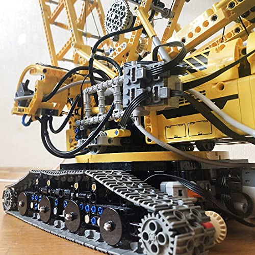 Bulokeliner Technik Liebherr LR 11000 - Grúas de construcción MOC-39663 con control remoto de grúas orugas con 10 motores, 3846 piezas de grúas RC compatibles con Lego Technic