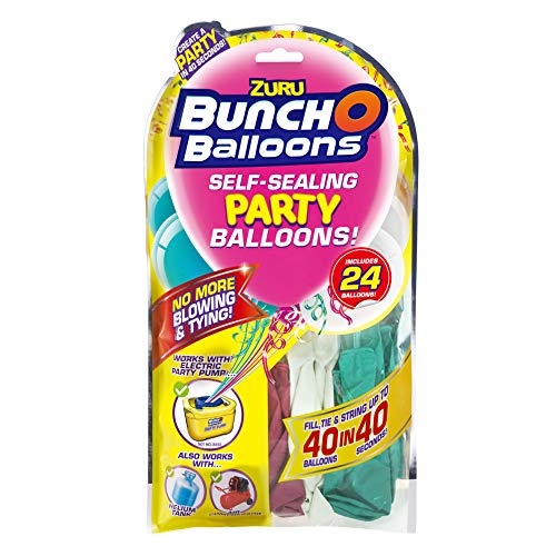 Bunch O Ballons- La recarga de 24 globos rosas/azules/blancos/blancos/vistos/11