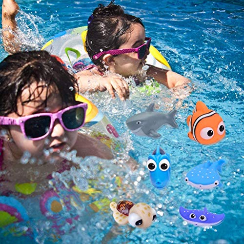 Buscando a Dory Nemo juguetes de baño para bebés y niños pequeños, ducha y natación, 6 unidades