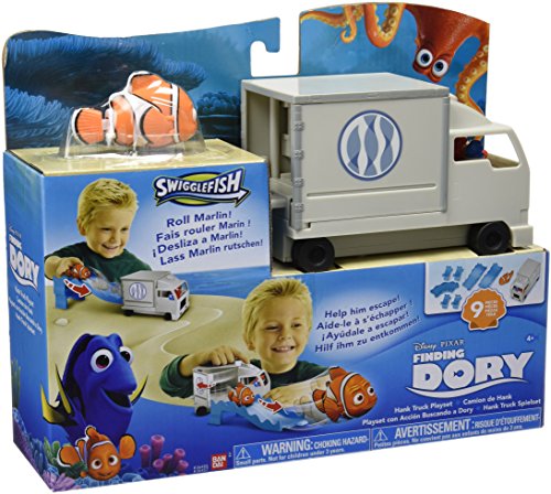 Buscando a Dory - Playset con acción: Camión de Hank, Color Blanco (Bandai 36455)