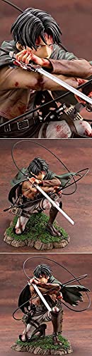 BZL POP Ataque contra Titán Levi Beato Ackerman Capitán Figurine Attack en el Personaje de Titan PVC Estatuas de estatuillas de PVC para Recopilar Regalos Ackerman Personajes 17cm