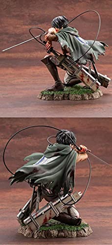 BZL POP Ataque contra Titán Levi Beato Ackerman Capitán Figurine Attack en el Personaje de Titan PVC Estatuas de estatuillas de PVC para Recopilar Regalos Ackerman Personajes 17cm