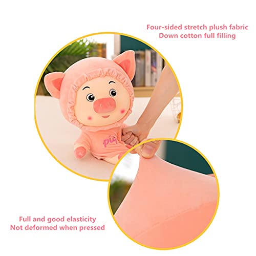 CACAIMAO Cute Pink Piggy Plush Toy Clothes Piggy Dolls Niños Almohadas Muebles para El Hogar Regalos Creativos para Adultos Y Niños Height 35cm