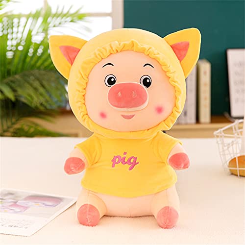 CACAIMAO Cute Pink Piggy Plush Toy Clothes Piggy Dolls Niños Almohadas Muebles para El Hogar Regalos Creativos para Adultos Y Niños Height 35cm