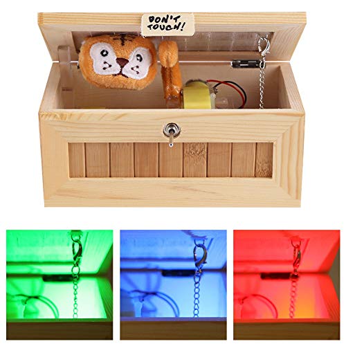 Caja Inútil Completamente Ensamblada con Caja Inútil, Regalo Divertido del Juguete del Tigre, Caja del Juguete del Tigre de Madera, Caja Electrónica del USB Decoración del Escritorio del Regalo del ju