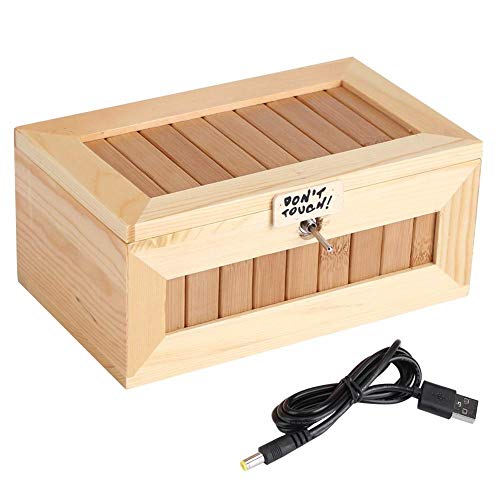 Caja Inútil Completamente Ensamblada con Caja Inútil, Regalo Divertido del Juguete del Tigre, Caja del Juguete del Tigre de Madera, Caja Electrónica del USB Decoración del Escritorio del Regalo del ju