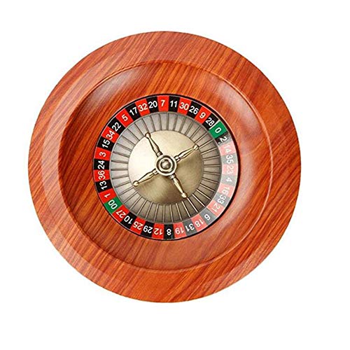 Cakunmik Ruleta Ruleta Mesa Diversión Entretenimiento Entretenimiento Tabla Juegos de Mesa de Madera Roulette Set Turning Table Kids Adult Draw Turn Disk