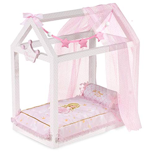 Cama Casita Madera de Muñecas María Decuevas 55028