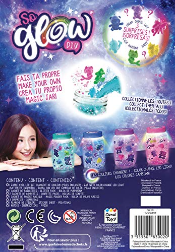 Canal Toys Kit de tarro So Glow DIY Magic Jar (botes de la calma), multicolor (SGD 002) , color/modelo surtido