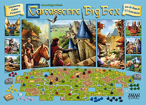 Carcassonne Big Box Asmodee - Juego de Tejas