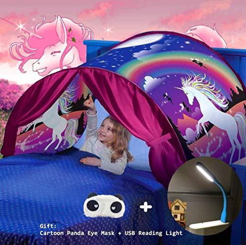 Carpa para Cama,Tiendas De Ensueño,Carpa De Ensueño,Carpa Cojin Molon,Carpa para Niños,Carpa Niños,Carpa Infantil Navidad Y Regalos De Cumpleaños (Unicornio)