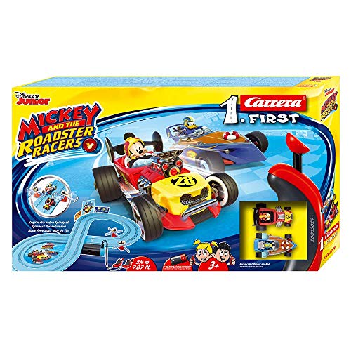 Carrera-1. First Mouse Circuito de Coches Mickey and The Roadster Racers de 2.4 m, Escala 1:50, Multicolor (20063029)