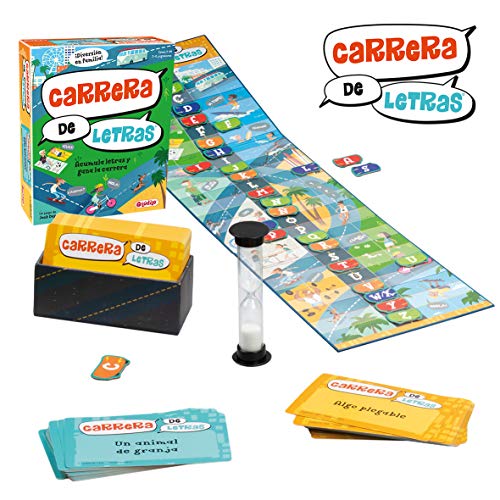 Carrera de letras (Lúdilo) – Juego de Mesa Educativo para niños, juega con las palabras y fomenta la adquisición de vocabulario, Jugar en familia para aprender y desarrollar el lenguaje