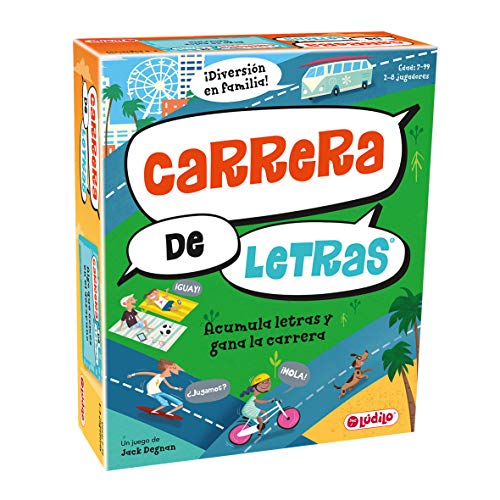 Carrera de letras (Lúdilo) – Juego de Mesa Educativo para niños, juega con las palabras y fomenta la adquisición de vocabulario, Jugar en familia para aprender y desarrollar el lenguaje