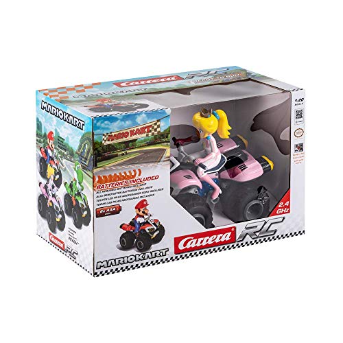 Carrera RC- RC Mario Kart 8 Peach Coche con Radiocontrol Nintendo, Multicolor (370200999)