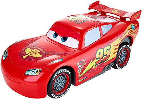 Cars 2- Cars The Movie Rayo Mcqueen Carreras y derrapes, Color Rojo/Negro, (Mattel DPL07)