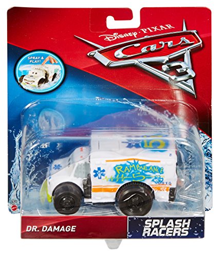 Cars 3- Coche carreras acuáticas Ambulance (Mattel DXW12) , color/modelo surtido