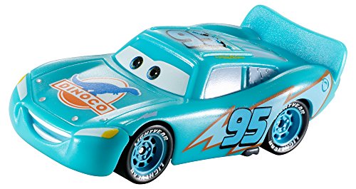 Cars 3 - Vehículo Rayo Mcqueen Dinoco Cambio De Color, Coche De Juguete, Multicolor (Mattel T2953)