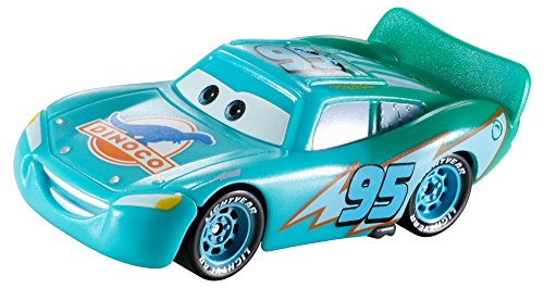 Cars 3 - Vehículo Rayo Mcqueen Dinoco Cambio De Color, Coche De Juguete, Multicolor (Mattel T2953)