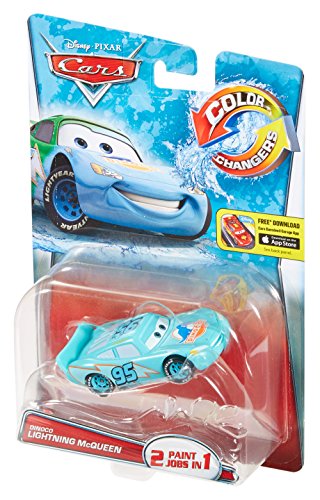 Cars 3 - Vehículo Rayo Mcqueen Dinoco Cambio De Color, Coche De Juguete, Multicolor (Mattel T2953)