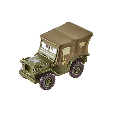 Cars Vehículo Sarge, coche de juguete (Mattel FJH95)