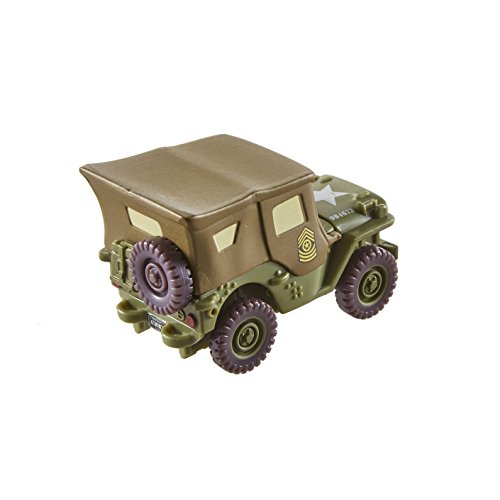 Cars Vehículo Sarge, coche de juguete (Mattel FJH95)