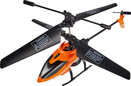 Carson 500507155 Nano Tyrann 230 Gyro IR 2CH, 100% Listo para Volar, teledirigido, helicóptero RC, Pilas y Mando a Distancia incluidos, Color Naranja