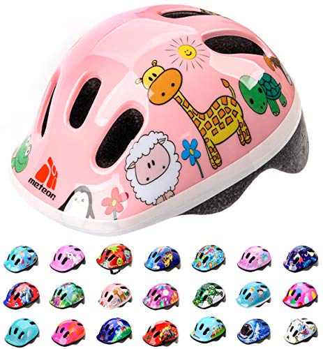 Casco Bicicleta Bebe Helmet Bici Ciclismo para Niño - Cascos para Infantil Bici Helmet para Patinete Ciclismo Montaña BMX Carretera Skate Patines monopatines MV6-2 (XS(44-48cm), Animals)