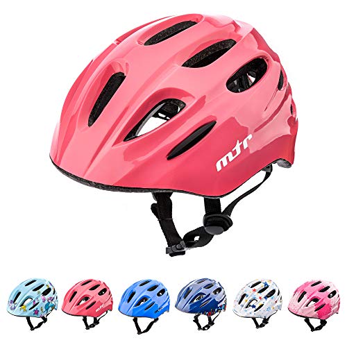 Casco Bicicleta Bebe Helmet Bici Ciclismo para Niño - Cascos para Infantil Bici Helmet para Patinete Ciclismo Montaña BMX Carretera Skate Patines monopatines KS01 (S 48-52 cm, MTR Pink)