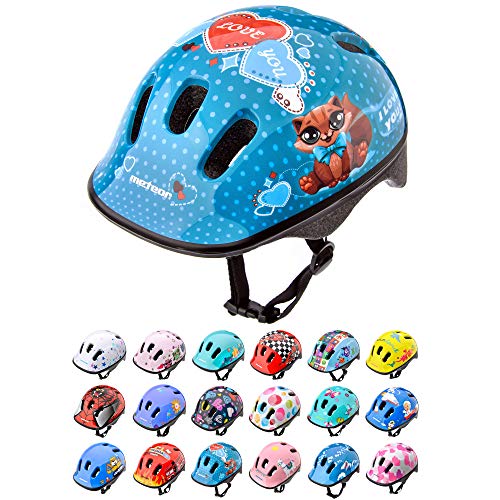 Casco Bicicleta Bebe Helmet Bici Ciclismo para Niño - Cascos para Infantil Bici Helmet para Patinete Ciclismo Montaña BMX Carretera Skate Patines monopatines (XS 44-48 cm, Kitty)