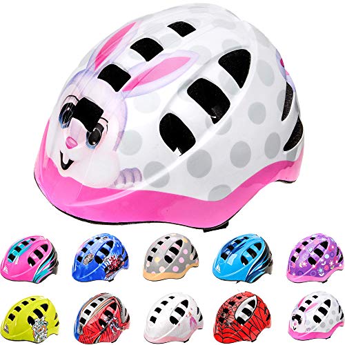 Casco Bicicleta Casco Biciclea Casco Bici Casco de Bicicleta para niños y jóvenes Casco MTB Carretera Ciclismo Skate Bicicleta patineta Patines monopatines MA-2 (M(52-56cm), Bunny)